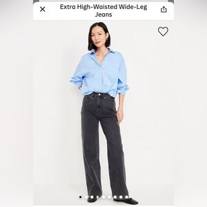 Women’s Old Navy Extra High Waisted Wide Leg Jeans NWT